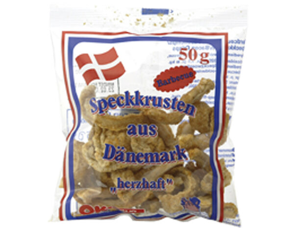 Ok Snacks Baconchips BBQ smaak 50 g