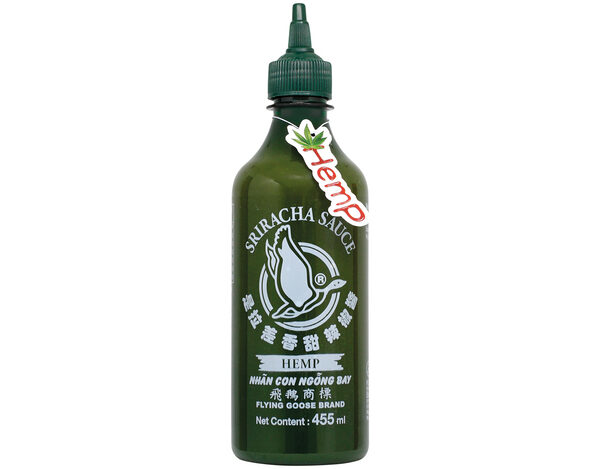Flying Goose Siracha Chilisaus met hennep smaak 455 ml